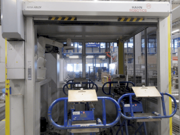 Front view of HAHN Robotics CAT Final Check EOL  (2021)  machine