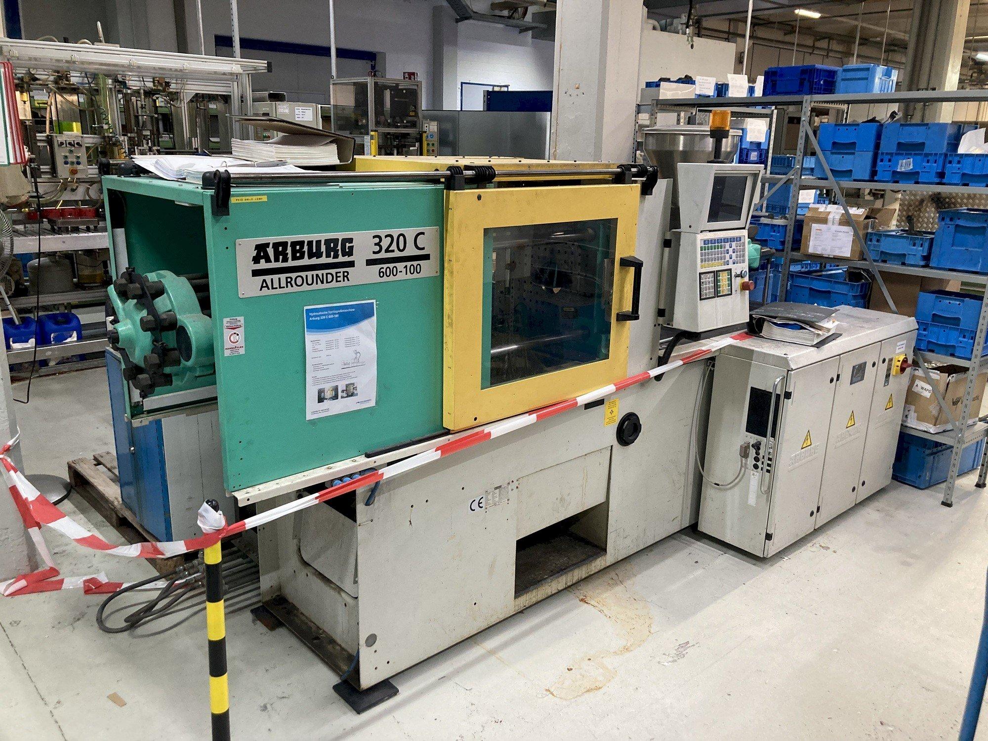 Front view of Arburg 320 C 600  machine