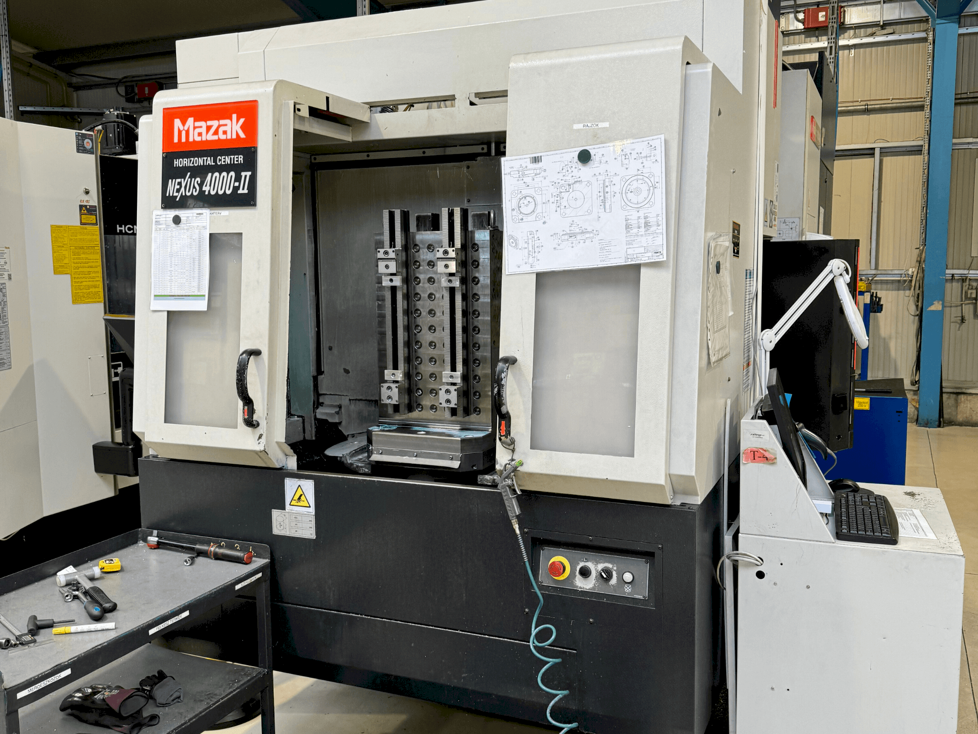 Front view of Mazak HCN 4000 II  machine