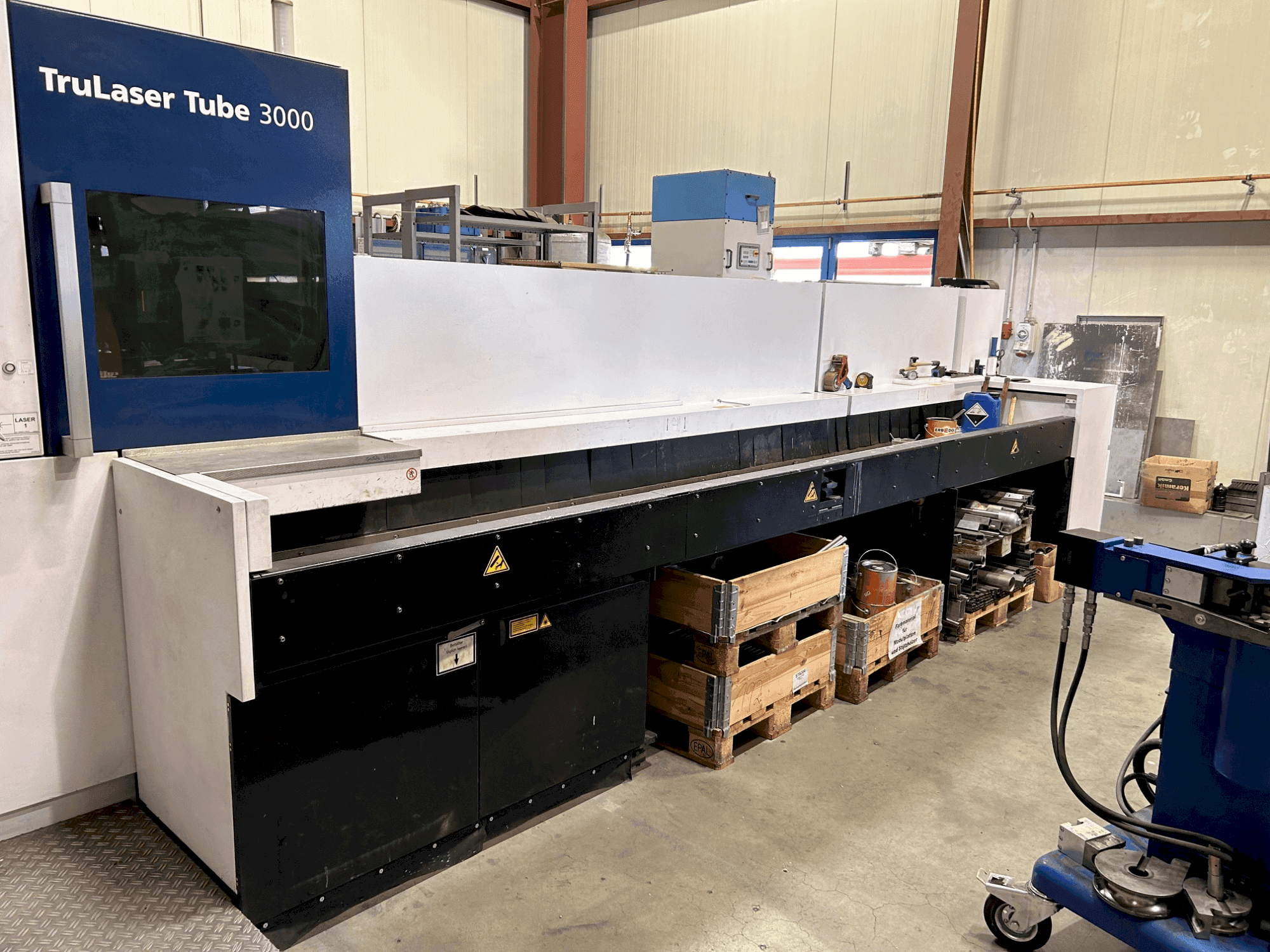 Front view of TRUMPF Tru Laser Tube 3000 Fiber  machine