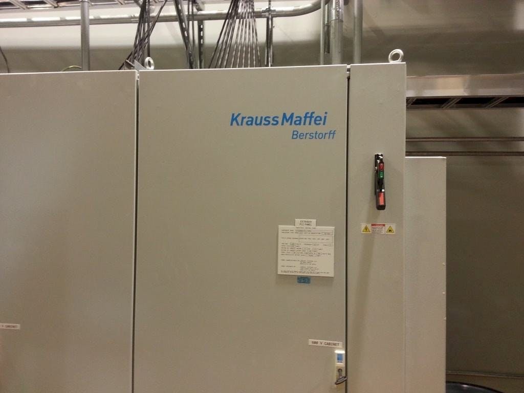 Front view of Krauss Maffei Berstorff  Extrusion Line  machine