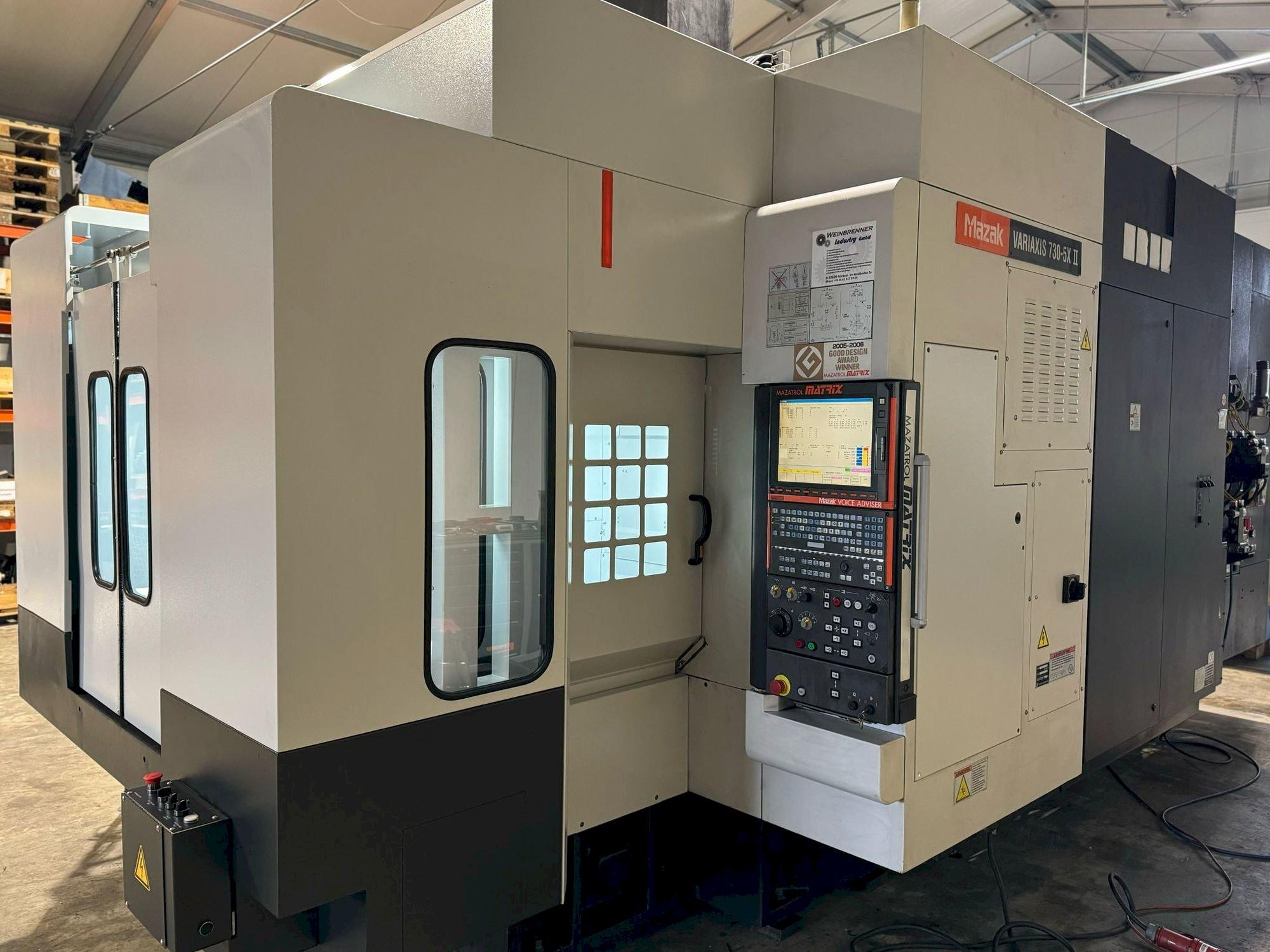 Front view of Mazak Variaxis 730-5X II  machine