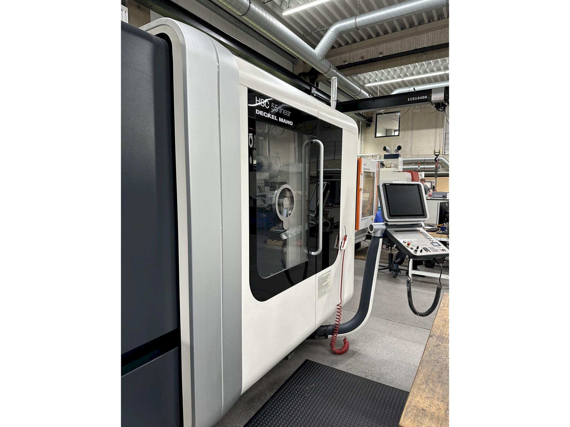 Left view of DMG MORI HSC 55 linear  machine