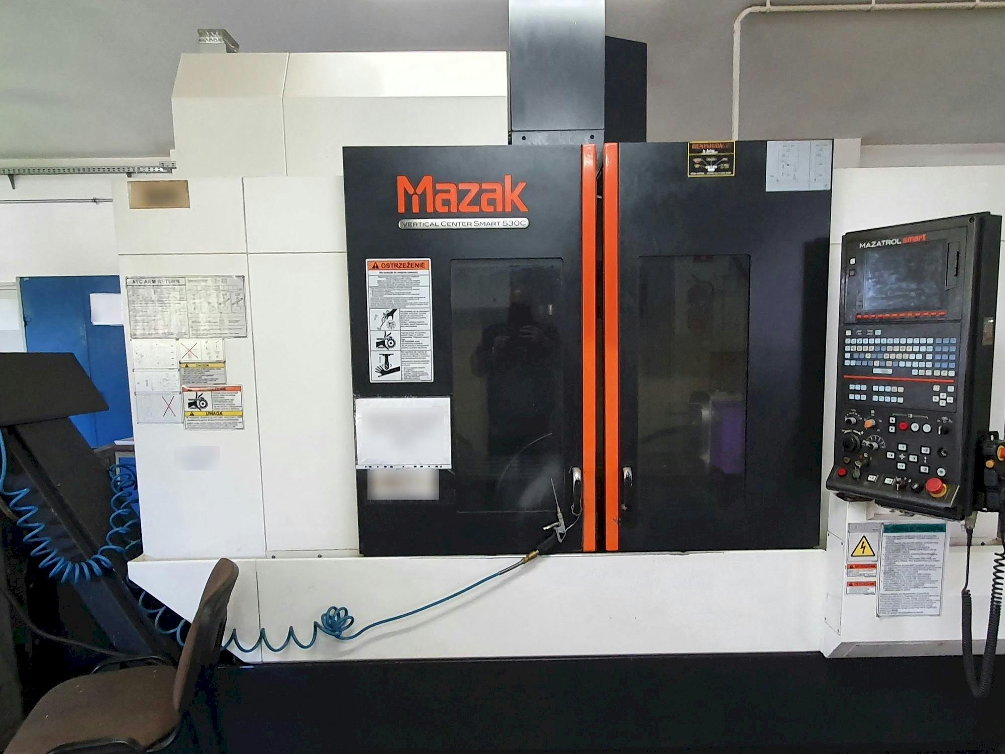 Front view of Mazak Smart 530C  machine