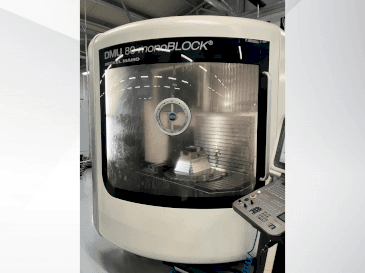 Front view of DMG MORI DMU 80 Monoblock  machine