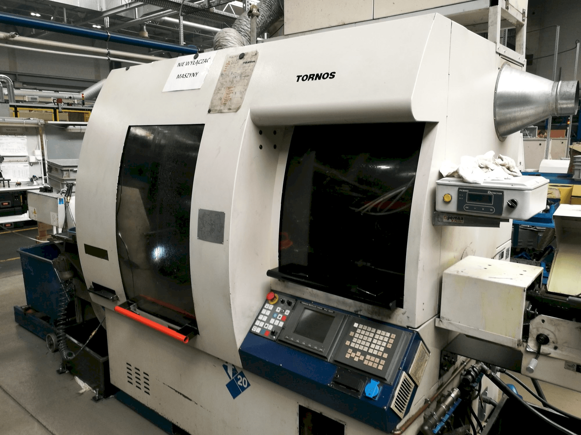 Front view of Tornos Deco-2000/20 machine